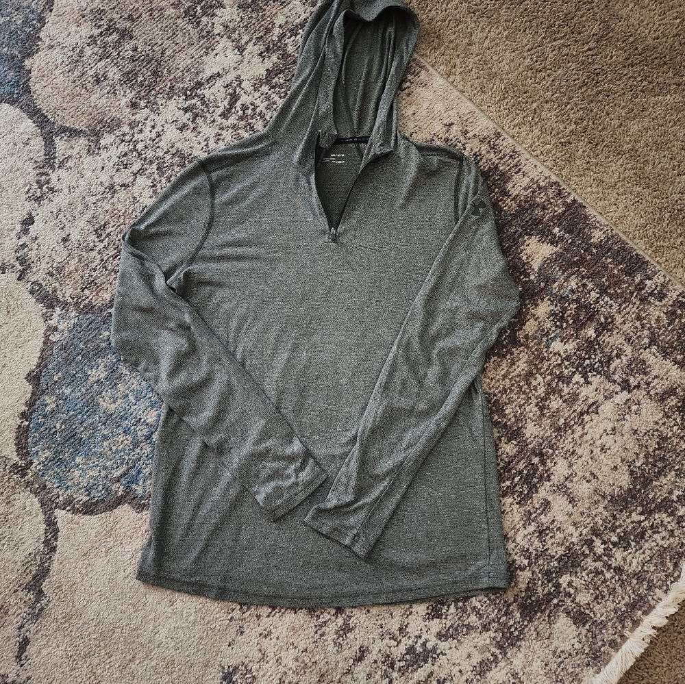 Men's Underarmour light weight half zips, three